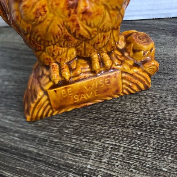Vtg MCM Owl Coin Bank - Picture 8 of 15